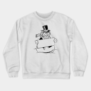 Merry Christmas Snowman With Sign Crewneck Sweatshirt